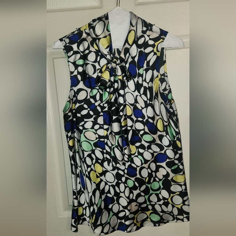 Nine West dressy tie neck tank